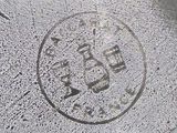a close up of a sign on the side of a building