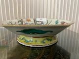 a bowl that is sitting on a glass table