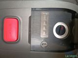 a close up of a control panel in a car