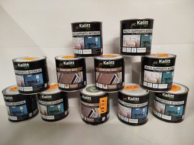 Lot de 11 - KALITT DÉCO - Ces peintures 0.5 litre pour intér…