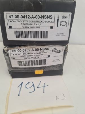 Lot d’ensembles de douche ZAZZERI avec douchette, flexible e…