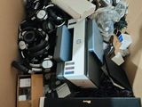 a box full of electronics and other items in it