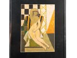 l'image d'un tableau représentant une femme nue assise sur une chaise