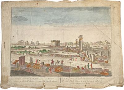 ECOLE FRANCAISE XVIIIe L'ancienne ville antique de Palmira, …