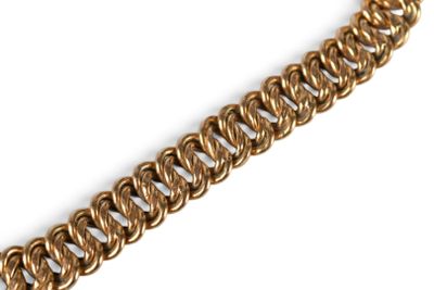 an image of a gold chain bracelet on a white background