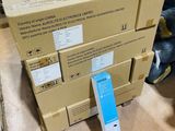 several boxes of electronic equipment are stacked on top of each other