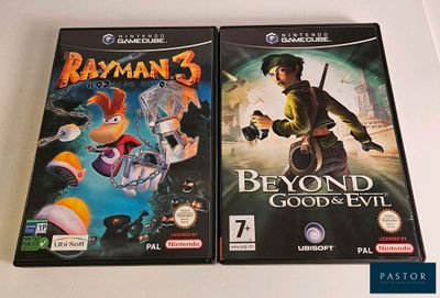 two video game cases of rayman 3 and beyond good and evil