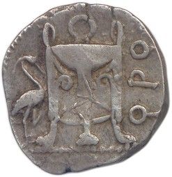 une pièce d'argent portant l'image d'un homme