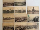 de nombreuses vieilles photos de gens à la plage