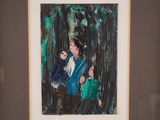 a painting of a woman and a child in a picture frame