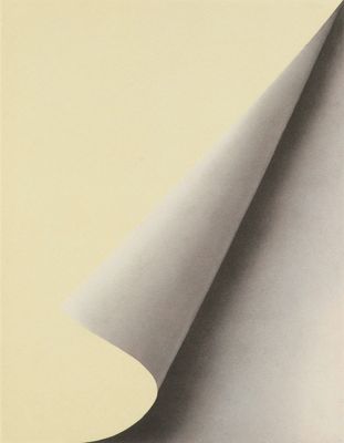 an image of a piece of paper with a curved corner