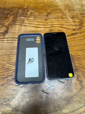two cell phones sitting on a table with a price tag
