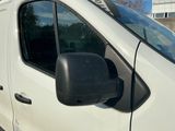 une camionnette blanche garée sur un parking avec des arbres en arrière-plan