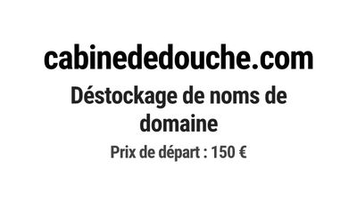 Nom de domaine cabinededouche.com.