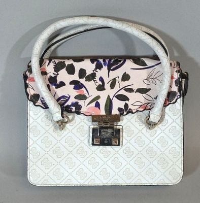 GUESS Sac à main blanc fleurit