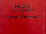 un livre rouge avec une inscription noire sur la couverture