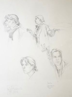 Jacques JOOS (1945-2021), "Virginie Babonlère, petite étude"…