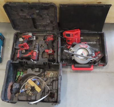 two tools in the case on the floor