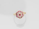 an antique ruby and diamond ring