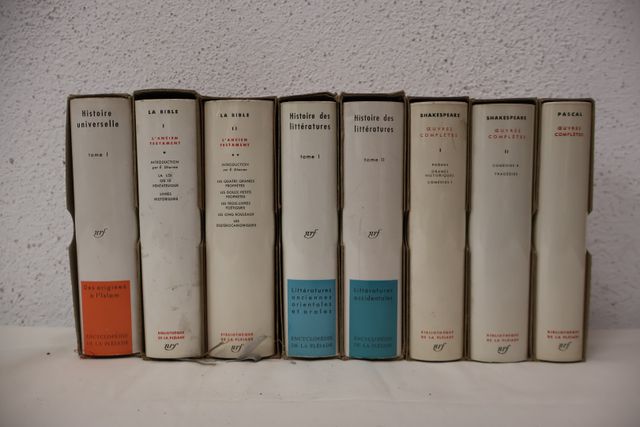 La PLEIADE : ensemble de 8 ouvrages dont la bible  , histoire des...