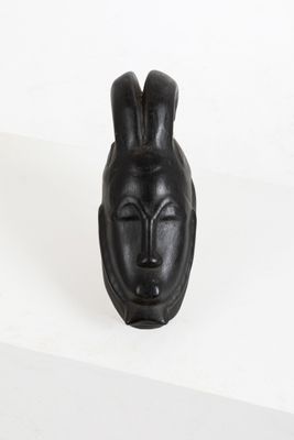 Roger CAPRON (1922-2006) Masque "Baoulé" en céramique émaill… - Photo 1