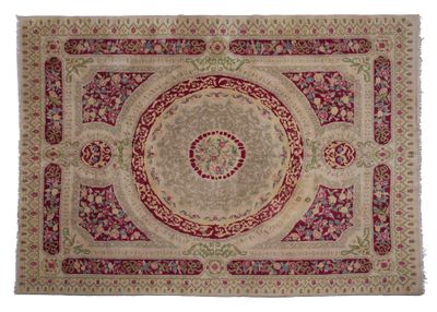 gros plan d'un tapis sur fond blanc