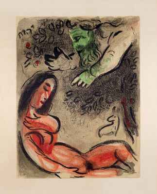 l'image d'un dessin représentant une femme assise sur un lit