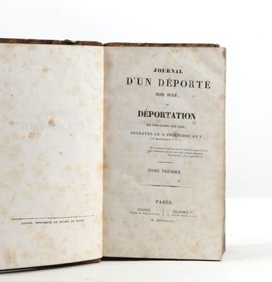 BARBE DE MARBOIS (François). Journal d'un déporté non jugé o…