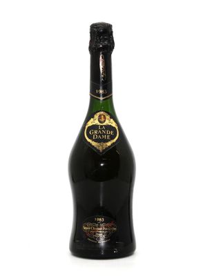 a close up of a bottle of champagne on a white background