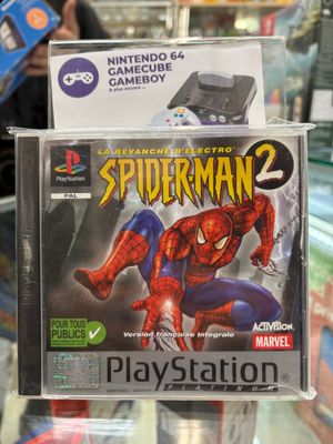 un jeu vidéo Spider-Man exposé dans un magasin