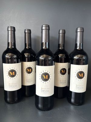 Lot de 6 bouteilles de chateau monclar rouge 2022- AOP- bord…