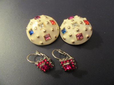 Lot DE Boucles D'Oreilles Fantaisie .