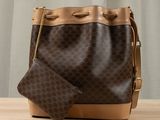louis vuitton bucket bag and pouch