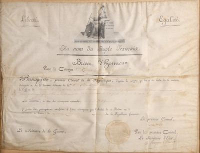 an old document with a picture of a man on it