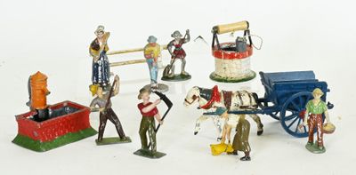 Sujets en plomb, et aluminium sur le thème de la ferme, 11 modèles, qu - Photo 1