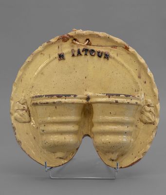 an image of a yellow plate with the word i love you written on it