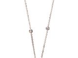 un collier en or blanc serti d'une tanzanite et de diamants