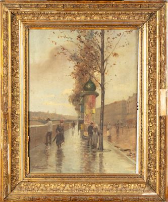 ECOLE FRANCAISE "Les quais de Seine à Paris"