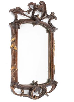 TRAVAIL DE STYLE LOUIS XV Petit miroir rocaille