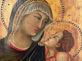 an image of a painting of a woman holding a child