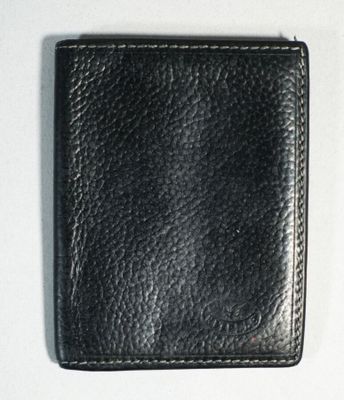 RITELLE Porte carte en cuir noir