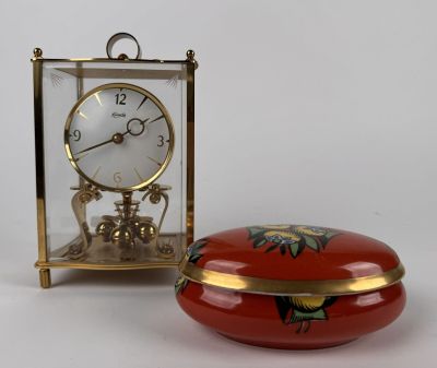 KUNDO pendule cage en laton doré ET Hauteur 22cm