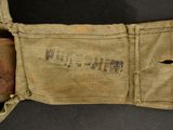 a close up of a belt with writing on it