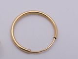 pair of 14k yellow gold filled hoop earrings