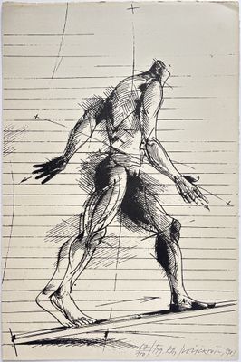 an image of a drawing of a man on a surfboard