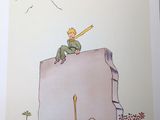 illustration of a man sitting on a rock with a pencil in his hand
