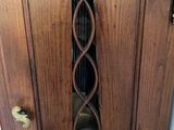 a clock that is on the wall in the room