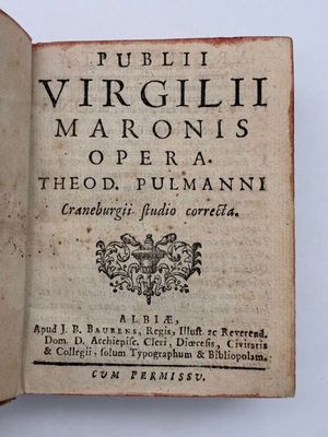 VIRGILE. Publii Virgilii Maronis Opera. Theod Pulmanni Crane…