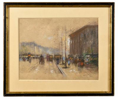 Louis DUPUY (1854-1941) Place de la Madeleine à Paris