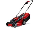 a red lawn mower on a white background with the words lawn mower